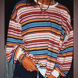 Urban outfitters multicolored sweater 🤍💜💚